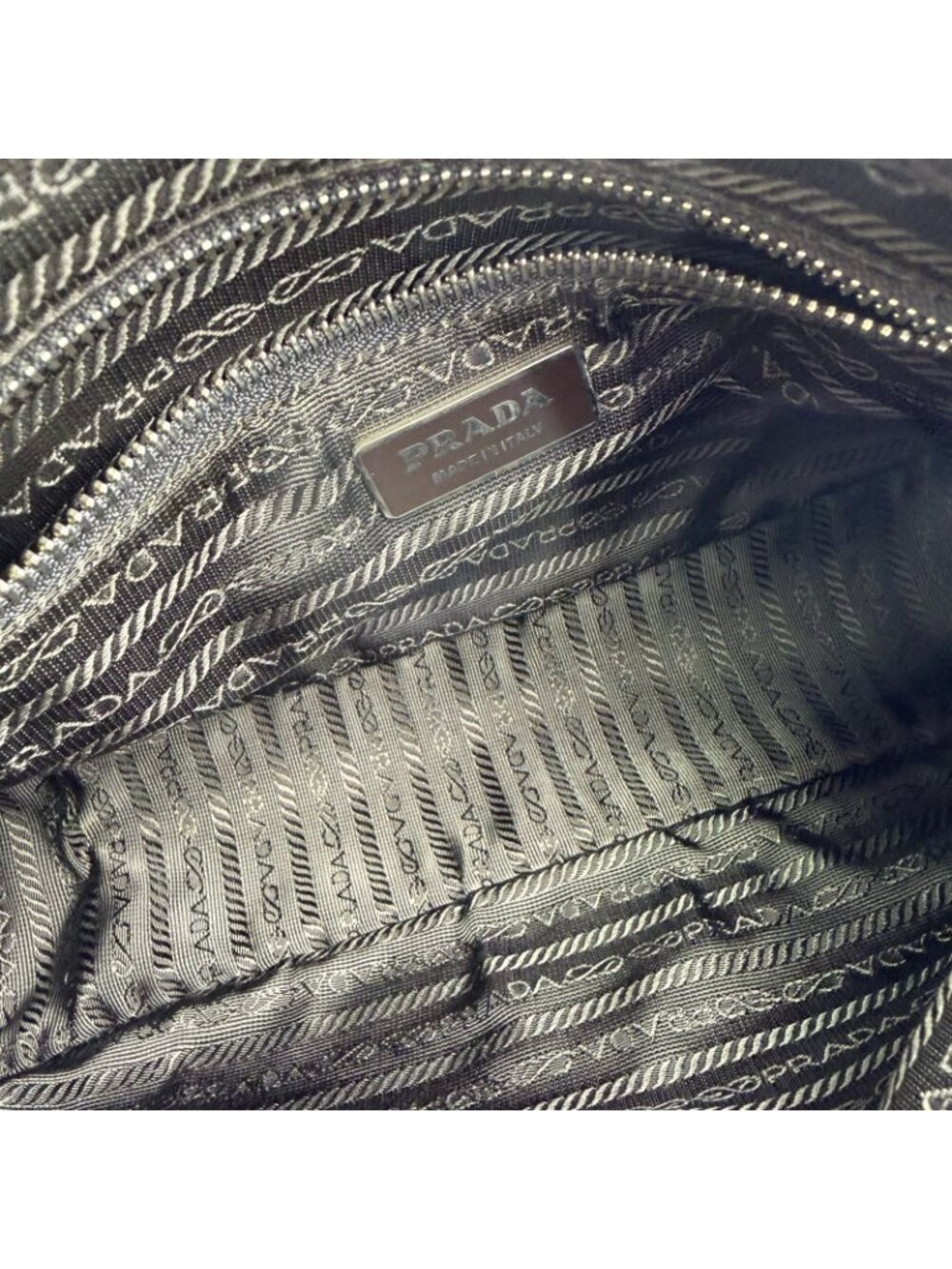 Prada Shoulder Bag Brown Leather Vintage - Picture 14 of 15